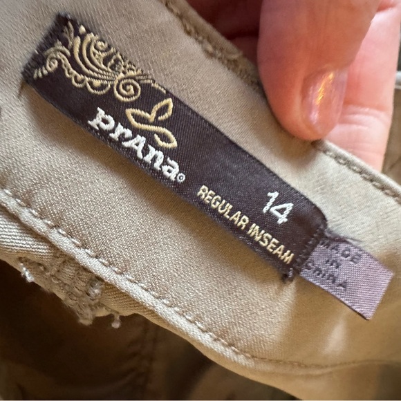 Prana Womens Green Nylon Straight Leg Outdoor Breathe Pants Zippable Size 14 - Picture 8 of 9